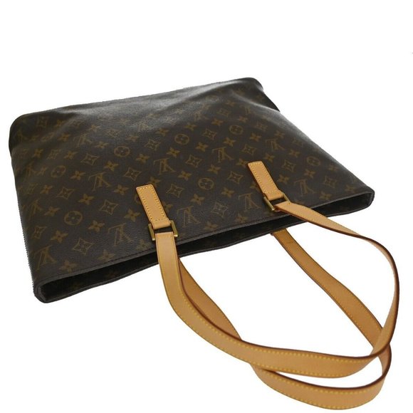 LOUIS VUITTON Logo Luco Shoulder Tote Bag Monogram Leather Brown - Picture 7 of 16
